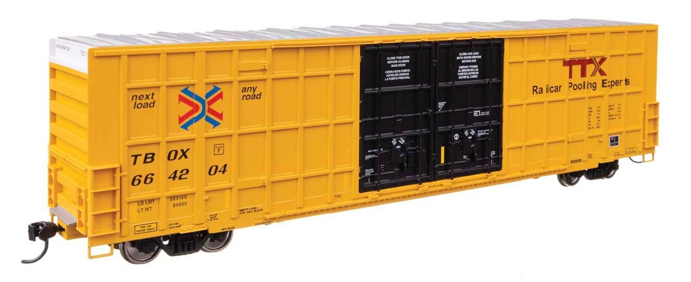 Walthers 910-3115 HO TTX 60' High Cube Plate F Horizontal Post Boxcar #664204