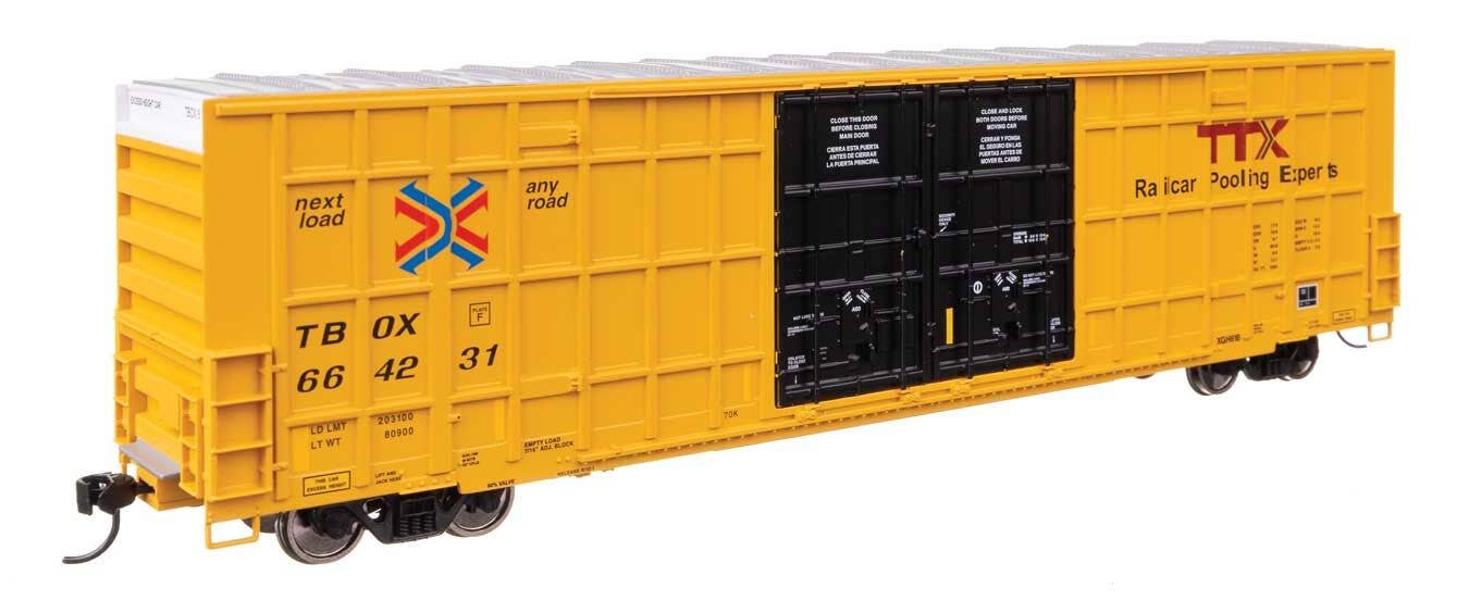 Walthers 910-3116 HO TTX 60' High Cube Plate F Horizontal Post Boxcar #664231