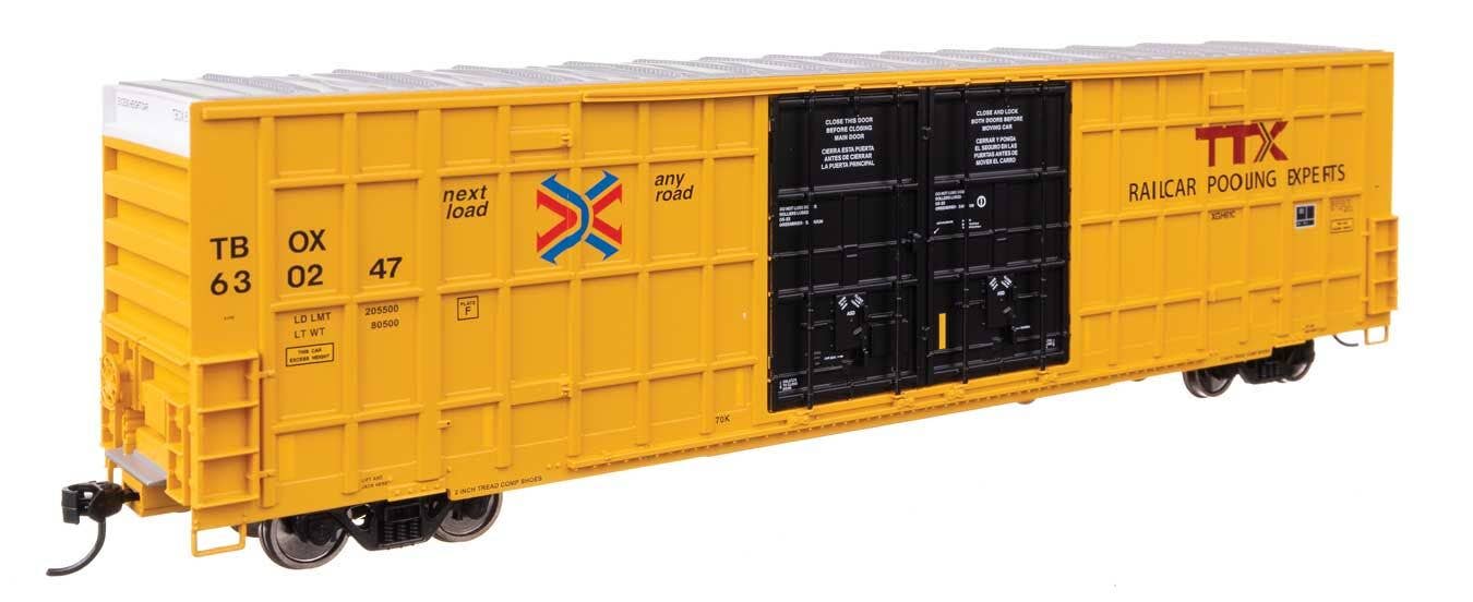 Walthers 910-3119 HO TTX 60' High Cube Plate F Horizontal Post Boxcar #630247