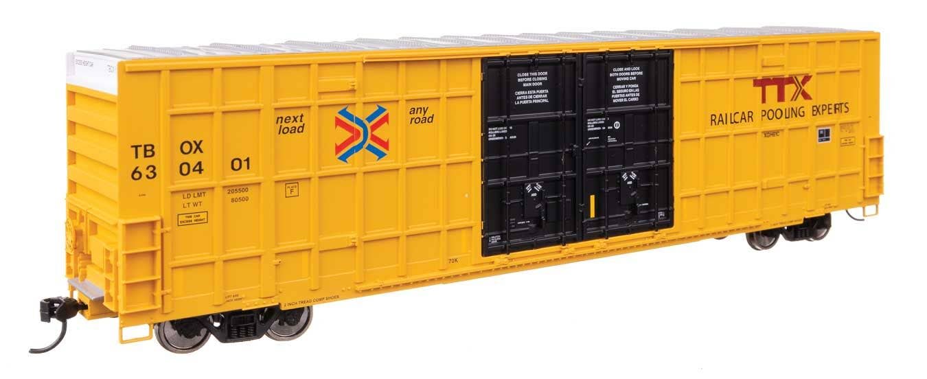Walthers 910-3120 HO TTX 60' High Cube Plate F Horizontal Post Boxcar #630401