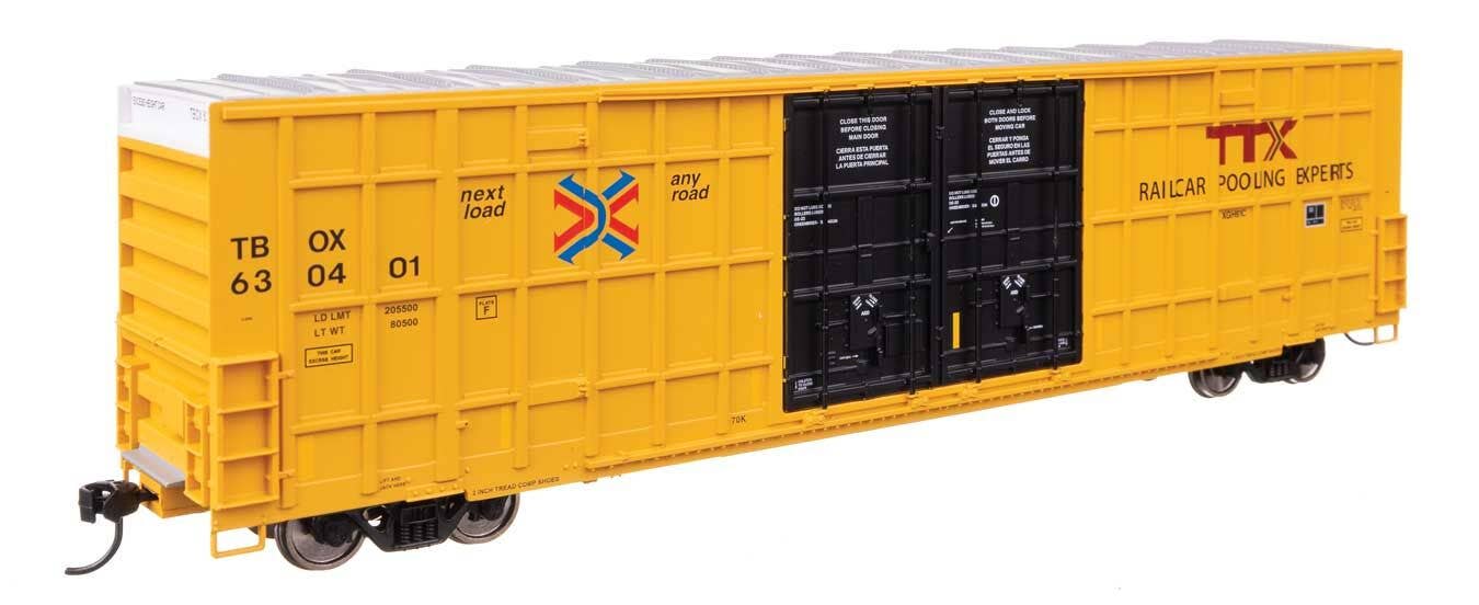 Walthers 910-3120 HO TTX 60' High Cube Plate F Horizontal Post Boxcar #630401