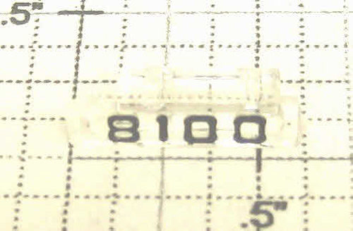 Lionel 8100-43 Right Hand Clear Marker Lens/Number Board with Black Lettering