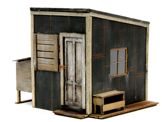 Banta Model Works 2144 HO Lineside Tool Shed Wood Model Kit