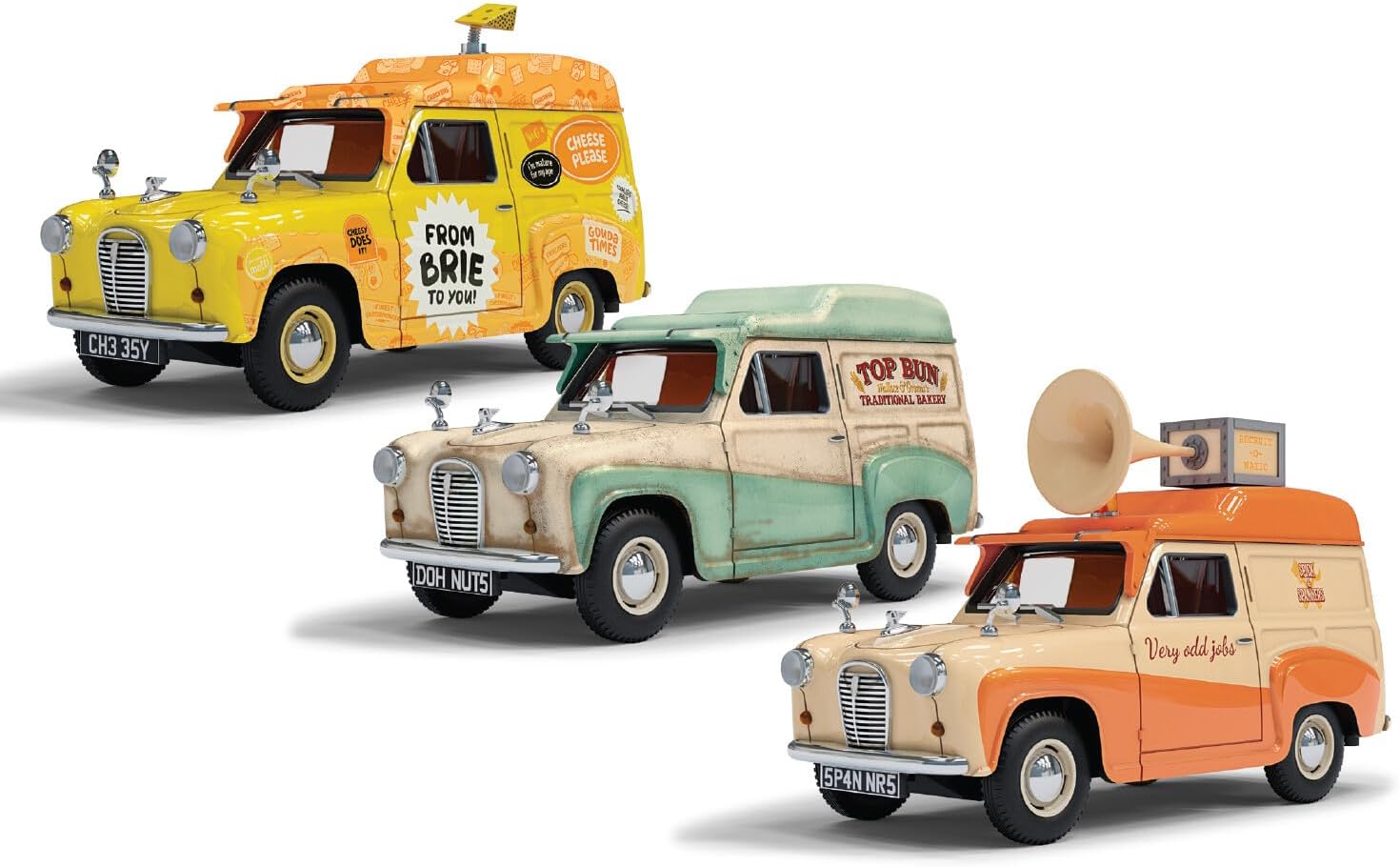 Corgi CC80505 1:43 Wallace & Gromit Austin A35 Van Collection Diecast Model