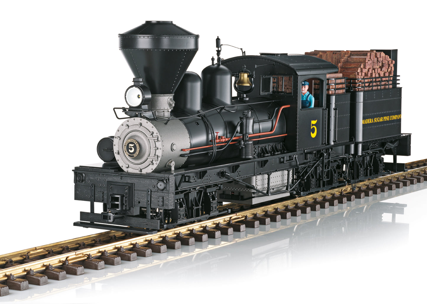 LGB 26703 G Madera Sugar Pine Railroad Shay Steam Locomotive #5