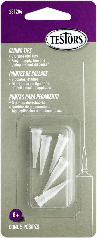 Testors 281204 Black Gluing Tips (Pack of 5)
