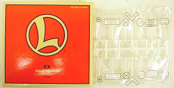 Lionel 6-62180 O and O-27 Scale Road Signs (Set of 14) MT/Box