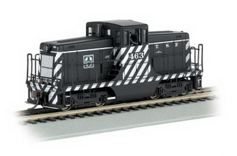 Bachmann 62208 HO Scale SF/Zebra Stripe 44-Ton Switcher #463 w/DCC