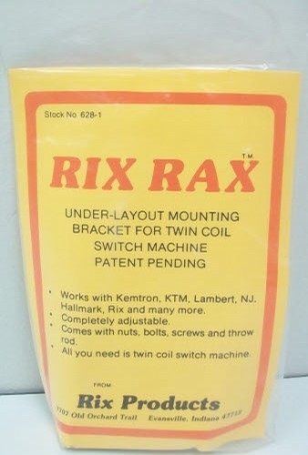 Rix Products 628-0001 O Rix Rax Under Layout Mounting Bracket For Twin Coal