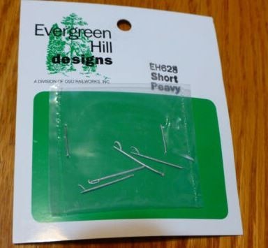 Evergreen Hill 628 HO Evergreen Hill Short Peavy (Pack of 4)