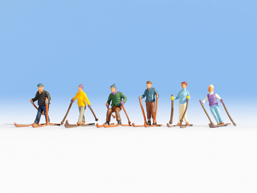 Noch 36828 N Skiers Figures (Set of 6)