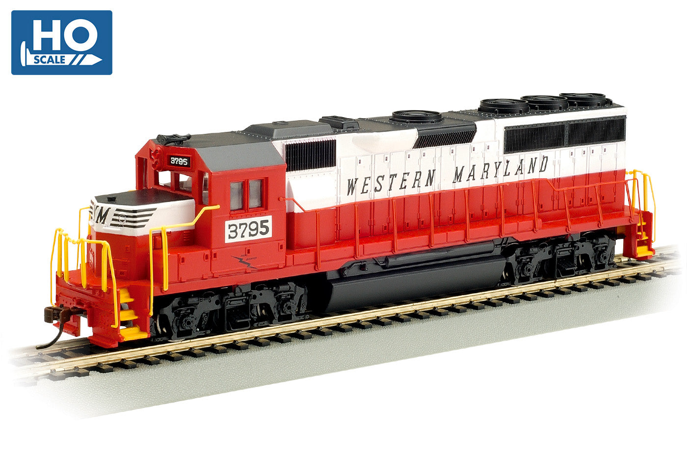 Bachmann 63536 HO Western Maryland EMD GP40 Diesel Locomotive #3795