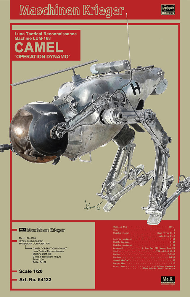 Hasegawa 64122 1:20 LUM-168 Camel Operation Dynamo Aircraft Helicopter Model Kit