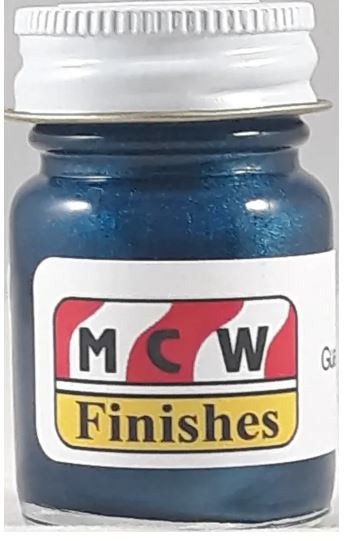 MCW Finishes 6436E Guardsman Blue Metallic Gloss Enamel Paint - 15 ml. Bottle