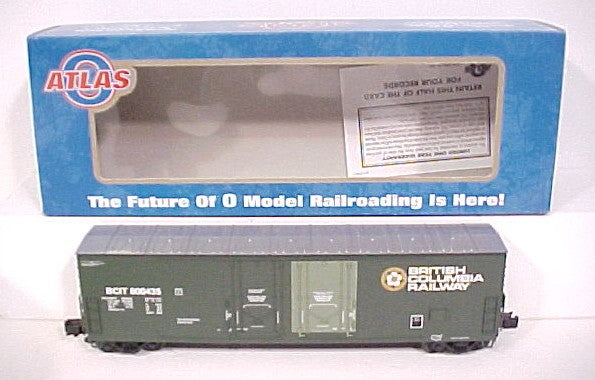 Atlas 6507-1 O Gauge British Columbia Boxcar #800435 (3 Rail) LN/Box