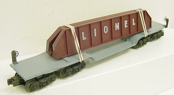 Lionel 6-6509 O Gauge 16 Wheel Flatcar with Girder Load EX/Box