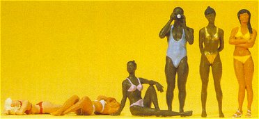 Preiser 65328 O People In Swimsuits Figures (Set of 6)