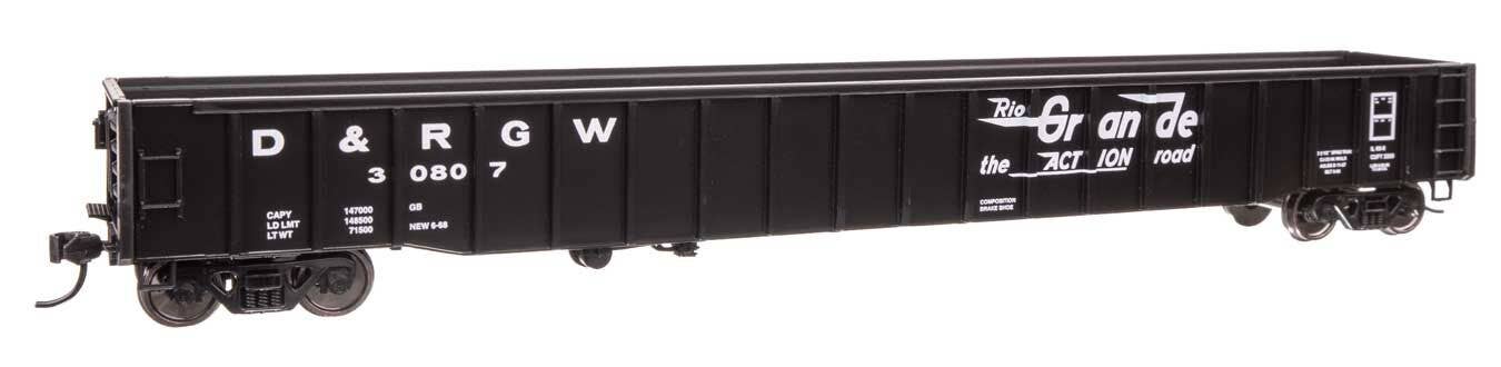 Walthers 920-105411 HO D&RGW 65' Thrall Mill Gondola Ready To Run #30807