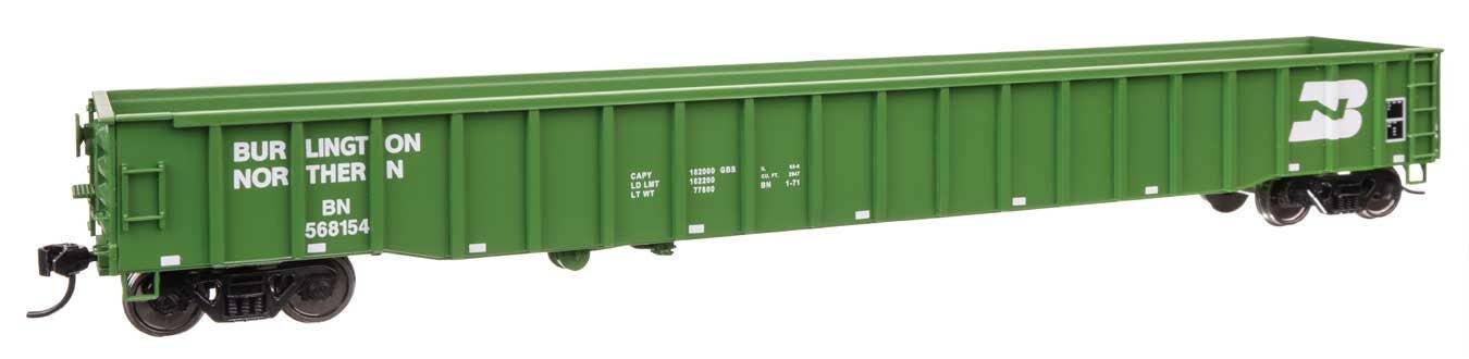 Walthers 920-105414 HO Burlington Northern 65' Thrall Mill Gondola RTR #568154
