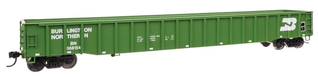 Walthers 920-105414 HO Burlington Northern 65' Thrall Mill Gondola RTR #568154