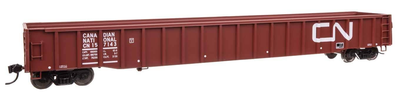 Walthers 920-105415 HO Canadian National 65' Thrall Mill Gondola RTR #157143