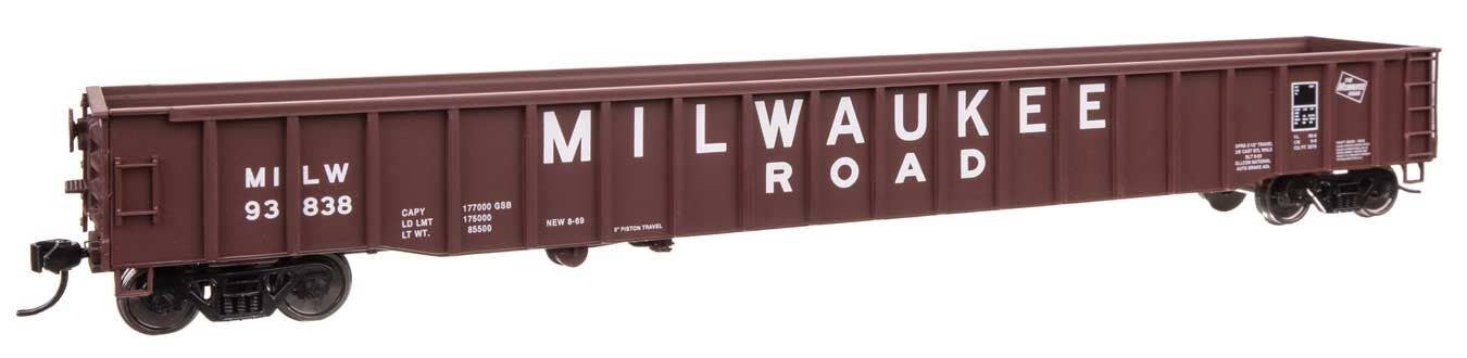 Walthers 920-105417 HO Milwaukee Road 65' Thrall Mill Gondola RTR #93838