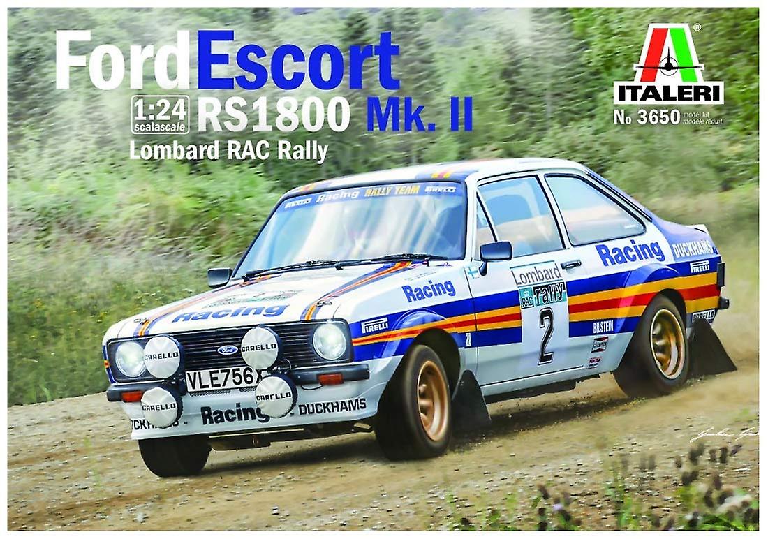 Italeri 3650 1:24 Ford Escort RS 1800 Mk.II Lombard RAC Rally Car Plastic Model