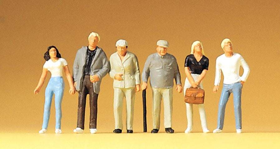 Preiser 72401 1:72 Standing People Figures (Set of 6)