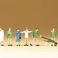 Preiser 79031 N German Police & Dog Figures (Set of 7)