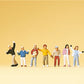 Preiser 79044 N Standing Children Figures (Set of 7)