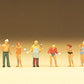 Preiser 79073 N People at a Grill Party Figures (Set of 6)