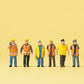 Preiser 79154 N City Workers in Protective Clothing Figures (Set of 6)