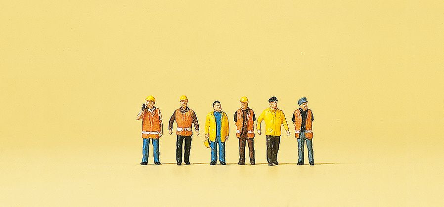 Preiser 79154 N City Workers in Protective Clothing Figures (Set of 6)