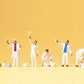 Preiser 79176 N Painters Figures with Accessories (Set of 5)