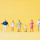 Preiser 79182 N Family Krause Taking a Walk Figures (Set of 6)