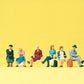 Preiser 79189 N Seated Passengers Figures (Set of 6)