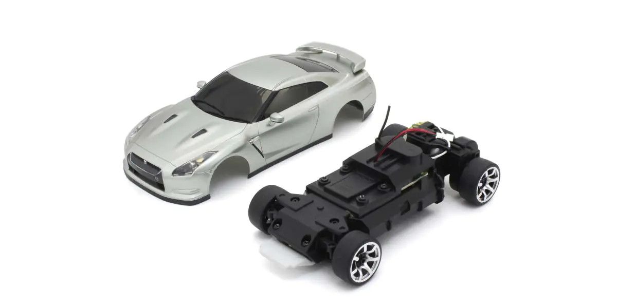 Kyosho 66608A First Mini-Z RWD ReadySet Nissan GT-R R35SL Silver Body