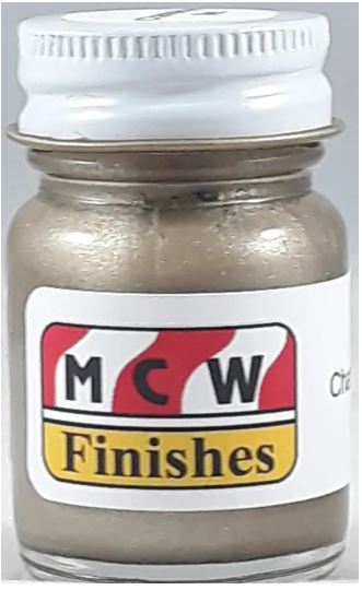 MCW Finishes 6706E Champagne Metallic Gloss Enamel Paint - 15 ml. Bottle