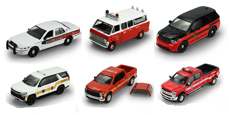 Greenlight Collectibles 67070-CASE 1:64 Fire Rescue Series 5 Diecast (Set of 6)