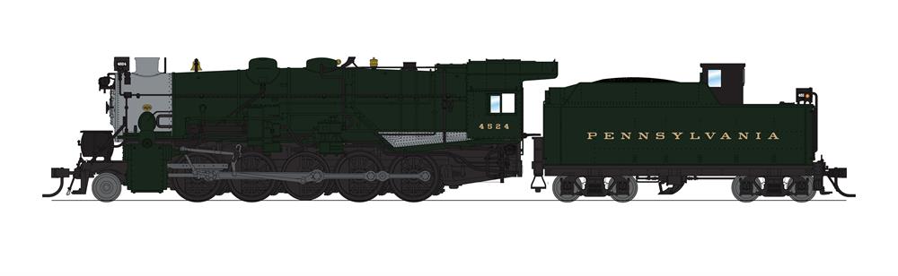 Broadway Limited 6763 HO PRR I1sa 2-10-0 Steam Locomotive #4524 P4 w/Tender LN/Box