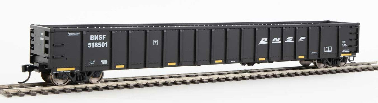 Walthers 910-6403 HO BNSF Ready to Run 68' Railgon Gondola #518561