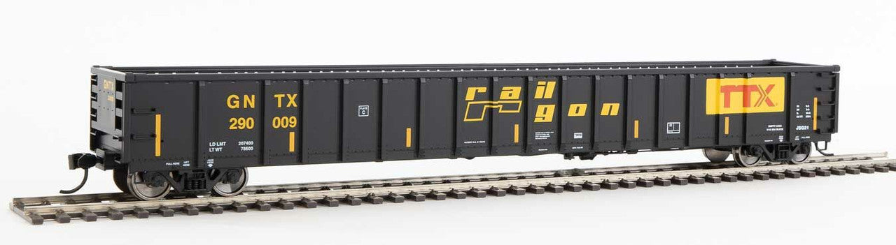 Walthers 910-6417 HO Railgon GNTX Ready to Run 68' Railgon Gondola #290009