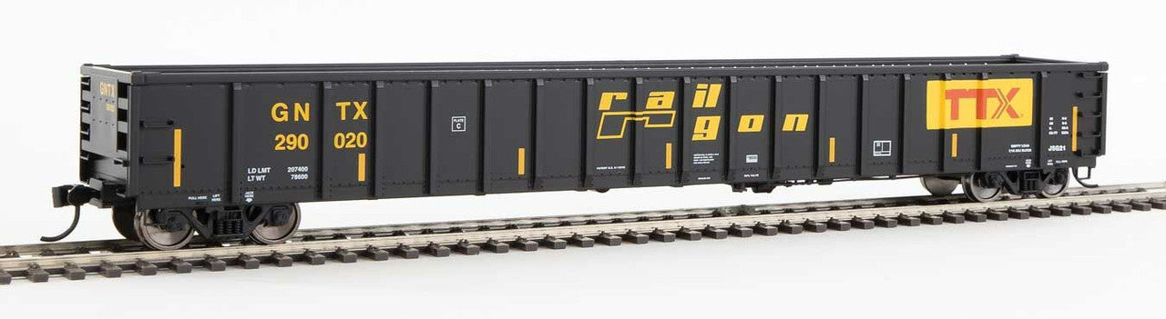 Walthers 910-6418 HO Railgon GNTX Ready to Run 68' Railgon Gondola #290020