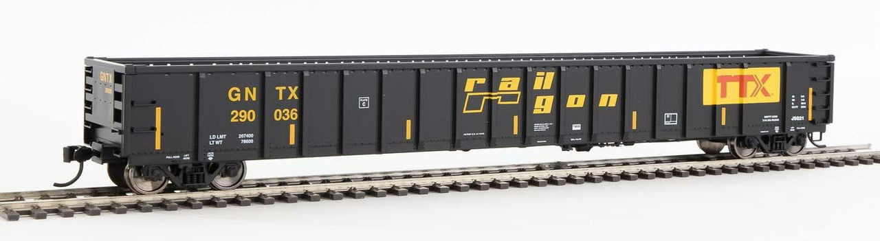 Walthers 910-6419 HO Railgon GNTX Ready to Run 68' Railgon Gondola #290036