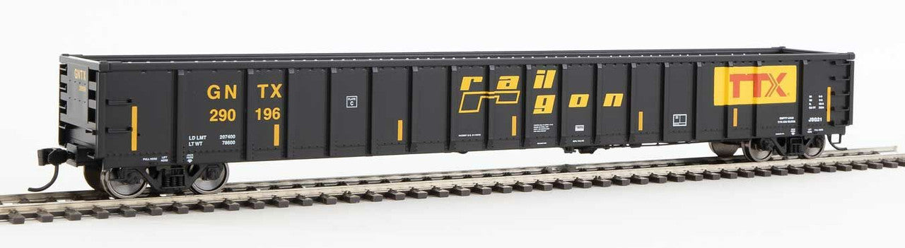 Walthers 910-6424 HO Railgon GNTX Ready to Run 68' Railgon Gondola #290196