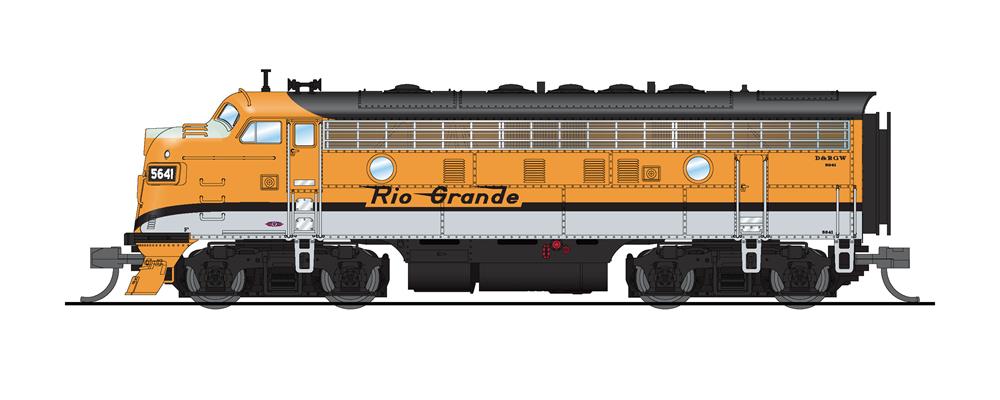Broadway Limited 6873 N DRGW EMD F7A Diesel Locomotive Sound/DC/DCC #5644