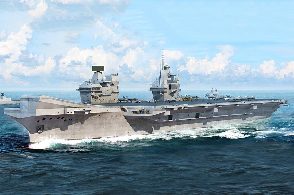 Trumpeter 06751 1:700 Queen Elizabeth Aircraft Carrier Plastic Model Kit