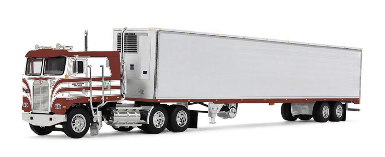 Die Cast Promotions 69-2253 1:64 Kenworth K100 COE Flat Top w/ Reefer Trailer