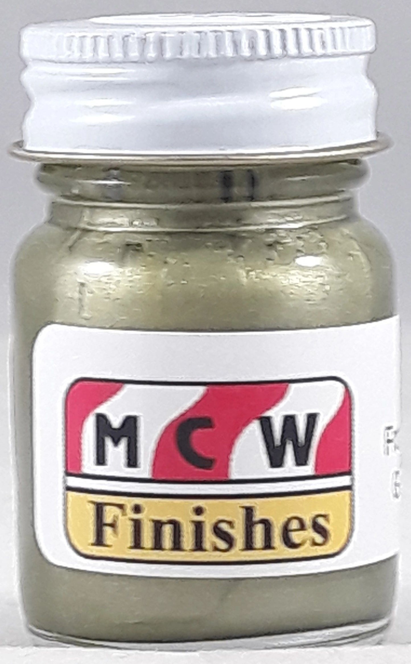 MCW Finishes 6914 Frost Green Metallic Enamel Paint - 1/2 Oz. Bottle