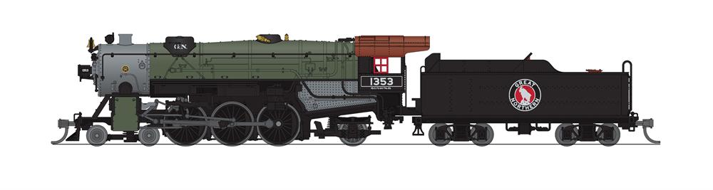 Broadway Limited 6934 N GN Heavy 4-6-2 Steam Locomotive Sound/DC/DCC #1354